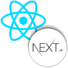 React & NextJS Logos